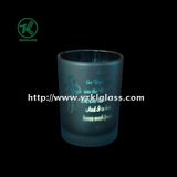 Color Double Wall Glass Candle Cup by SGS (klb130916-218)
