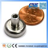 16 Lbs Holding Power Cup Magnet W/ Female Threaded Stud