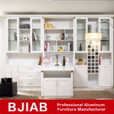 White Oak Modern Metal Home Furniture Aluminum Wine Cabinet