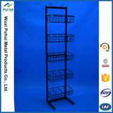 Floor Standing Multi Layers Metal Glass Bottles Display Rack (PHY3030)