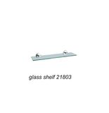 Hot Sales Style Wall Mounted Zinc Alloy Glass Shelf Chrome Finish 21803