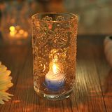 Tall Cylinder Glass Candle Holder