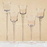 Hand-Made Clear Glass Candle Holder (GT-01)