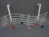 Metal Clothes Rack Hook Painted Solid Wood Balls