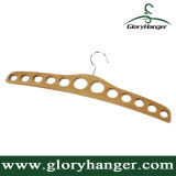 12 Holes Natural Wooden Scarf Hangers with Anti-Rust Hook