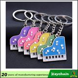High Quality Beautiful Colorful Piano Metal Keychain