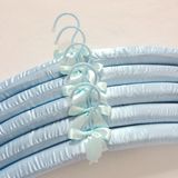 Custom Beautiful and Concise Satin Padded Clothes Hanger for Adults