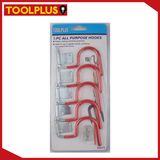 Red Vinyl Coated Steel Garage Hook