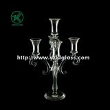 Glass Candle Holder with Five Posts by SGS (10*22*35.5)