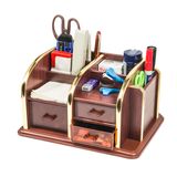 Wooden Multi-Function Desktop Storage Organizer