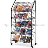 Metal Wire Newspaper Magazine Holder Stand Display Rack