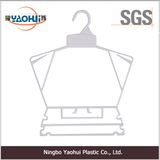 Plastic Frame Hanger with Plastic Hook for Cloth