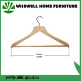 Solid Wood Wide Laundry Cloth Hanger with Pants Bar (WHG-A03)