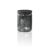 Ion Plating Glass Candle Holders with Cut Rim