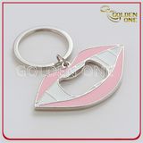 New Design Lip Shaped Metal Bottle Opener Keychain