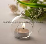 Custom Promotional Decorative Glass Hang Candle Stick Holder