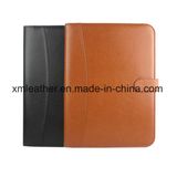 Soft Leather A4 Document Holder Portfolio File Folder with Clip