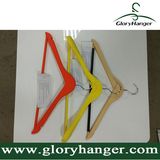 DIP Rubber Paint Wooden Clothes Hanger, Anti Skid Coat Hanger