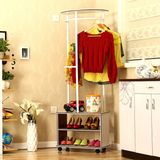 Bedroom Furniture Metal Shoe Rack with Cloth Hanger Store Display (BDS-031)