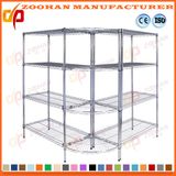 Adjustable Chrome Corner Unit Wire Shelving Racking Storage Shelves (Zhw120)