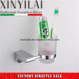 Zinc Alloy Chrome Plating Single Tumbler Holder with Glass Cup