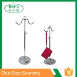 Metal Adjustable Height Handbag Display Rack with Double Hook