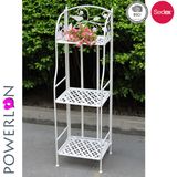 3 Tier Garden Plant Stand Metal Flower Display Rack