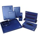 Luxury Sky Bule Leather Bill Folder