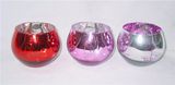 Wedding Silver Plated Glass Votive Candle Holder