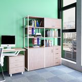 Home Office Furniture Storage Rack with Foldable Desk on Sale