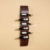Wood 6 Wine Bottle Holder Rack Wall Mount Home Furniture
