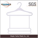 Simple Plastic Frame Hanger with Plastic Hook for Baby Cloth