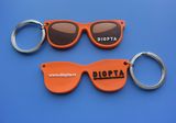 Glasses Design Soft PVC Keychain