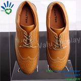 Acrylic Clear Shoe Store Display Slatwall Rack Stand