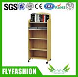 Wooden Children Bookshelf with Wheels (SF-104C)