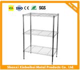 Chrome Commercial 4-6 Tier Shelf Steel Wire Shelving Rack with Wheels