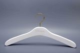 High Quality White Clothes Wooden Hanger Suit Hanger