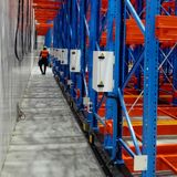 Selective Warehouse Mobile Rack with Floor Rail