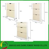MDF 3 Tier Wooden Shoe Cabinet