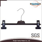 Plastic Pants Hanger with Metal Hook and Removable Bar (4504)