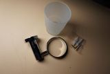 Wall Mounted Chrome Zinc Alloy Single Toothbrush Cup Holder