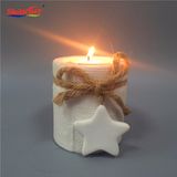 White Ceramic Pottery Knitted Candle Holder for Tealight