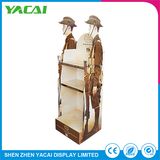 Custom Folded Truss Paper Security Floor Stand Retail Display Rack
