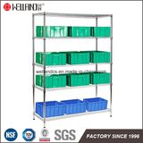 Commercial Warehouse 4 Tiers Heavy Duty Chrome Metal Storage Wire Shelving Rack