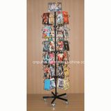 Floor Standing Metal Revolving DVD Display Rack (PHY257)