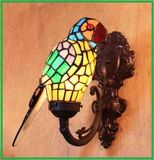 Art Tiffany Style Macaw Wall Sconce