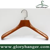 Luxurious Wooden Clothes Hanger, Coat Hanger with Matel Hook