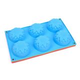 Food Grade Silicone Mold 6 Cup Flower Shape Muffin Pan Cake Mould