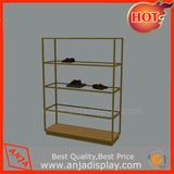 Glass and Matel Display Rack for Shoes Retail Stores