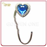 Gliffer Finish Metal Folding Purse Holder with Heart Shape